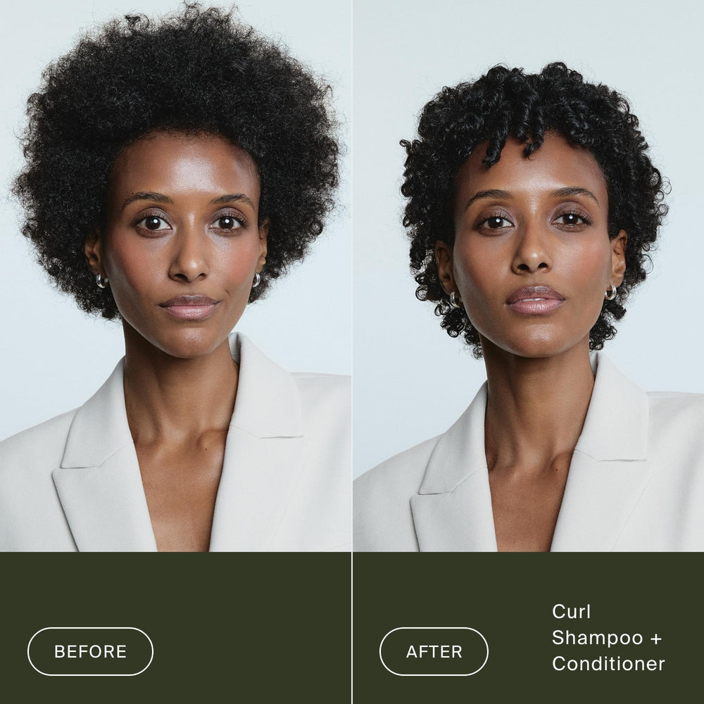 Living Proof curl conditioner pump and cap close-up highlighting user-friendly dispensing