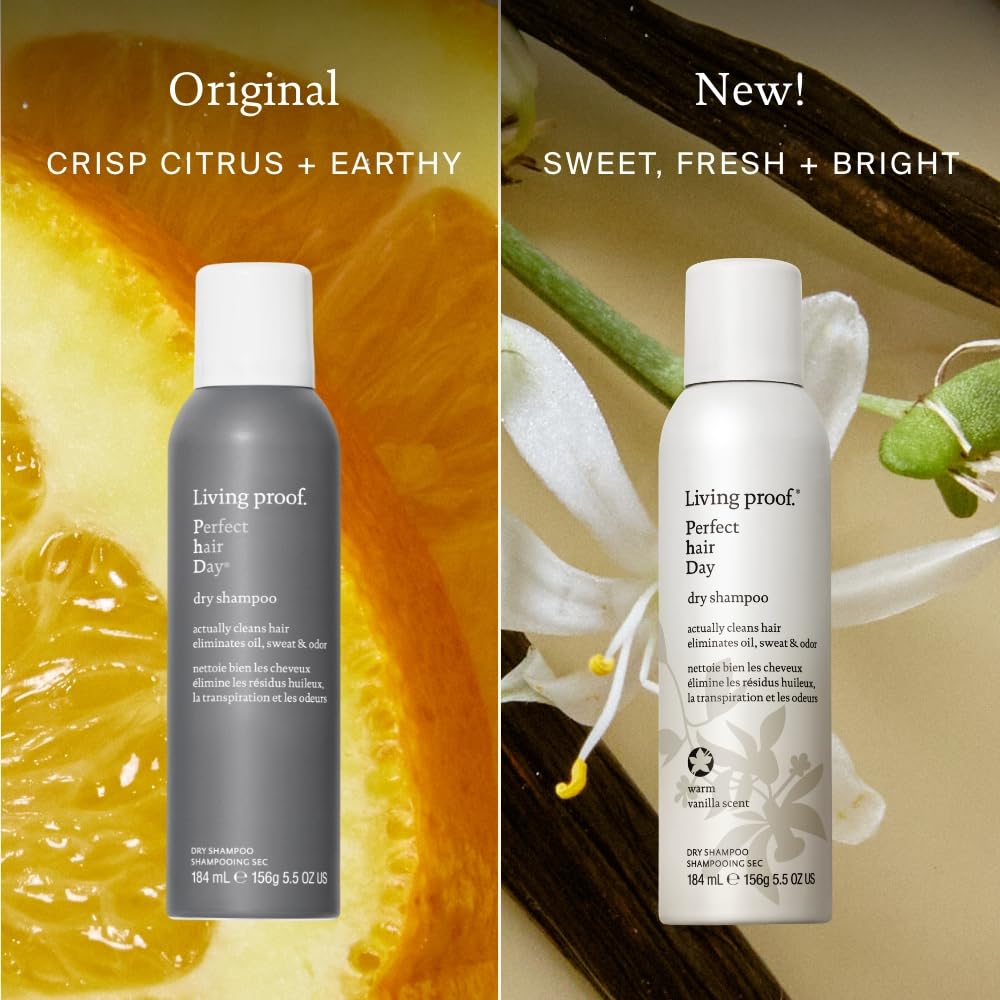 Living Proof placed on bathroom vanity suggesting quick refresh and pleasant scent