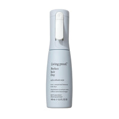 Living Proof front pump spray showing clean packaging and quick application benefit