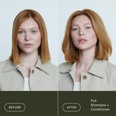 Living Proof full conditioner back label highlights usage and ingredient benefits
