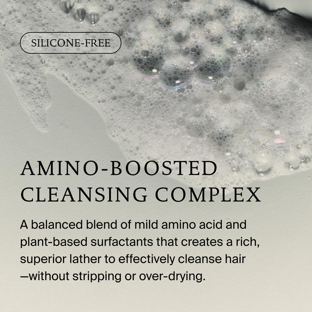 Living Proof ingredient label close-up emphasizing silicone-free formulation
