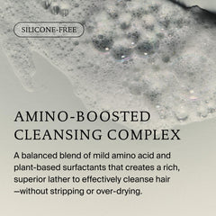 Living Proof ingredient label close-up emphasizing silicone-free formulation