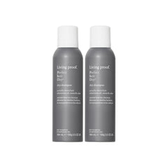 Living Proof front can view showing clean packaging and quick refresh benefit