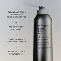 Living Proof fine texture close-up illustrating lightweight, residue-free finish