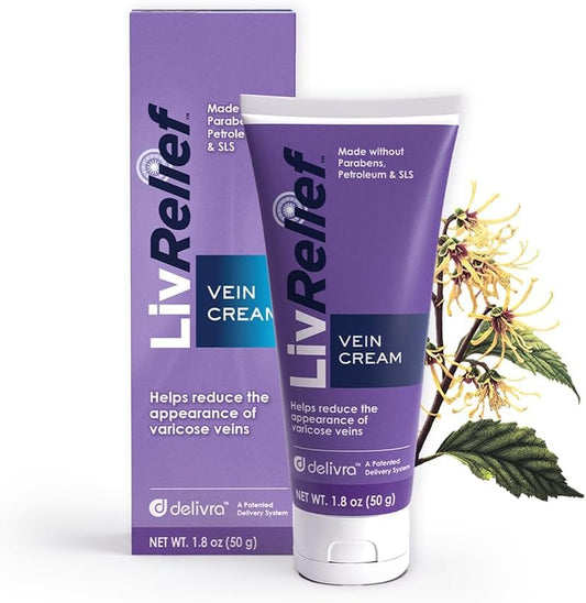 LivRelief front packaging showing 1.8 oz tube and brand benefit