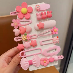 Lizioo 14 cute hair clips showing dessert patterns and playful accents for styles