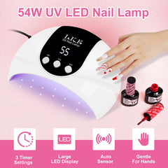 LKE close-up of 18 LED beads ensuring even multi-angle gel curing