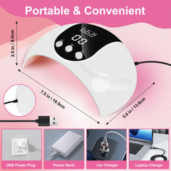 LKE automatic sensor activating as hand enters for hands-free curing
