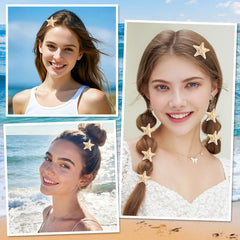 LLMSIX starfish clip lifestyle beach setting adding coastal flair to outfit