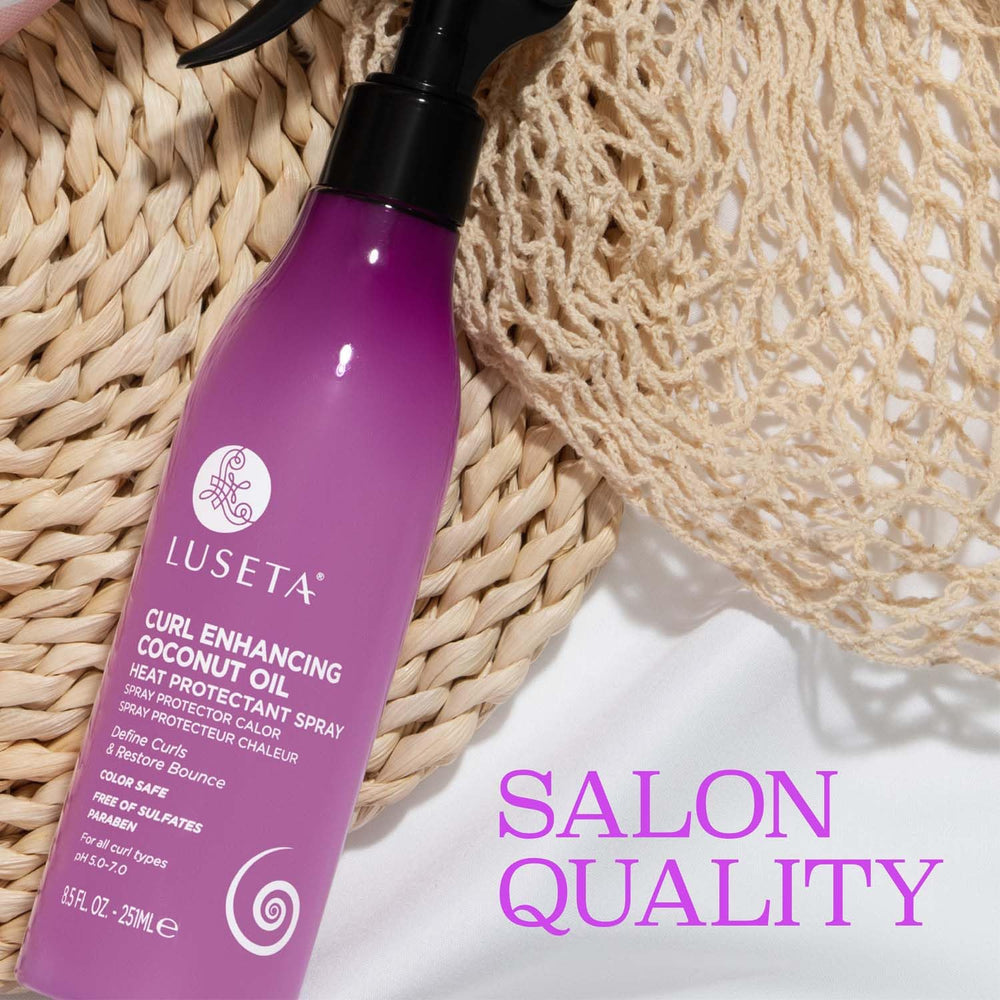 L LUSETA used with a diffuser for smoother, frizz-reduced styling