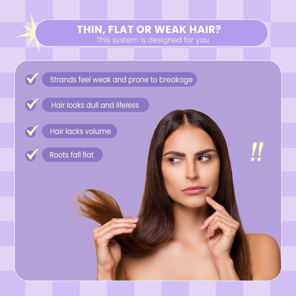 L LUSETA before and after hair lifestyle view showing improved manageability and volume