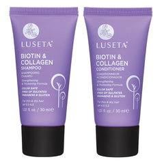 L LUSETA shampoo close-up of clear lather texture delivering gentle cleansing benefit