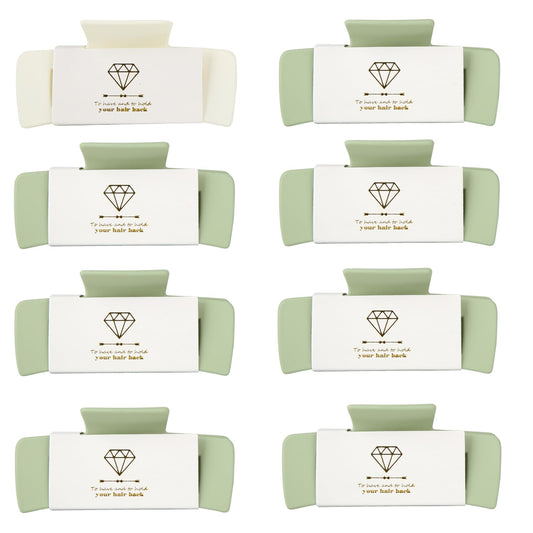 Loanzeg front packaging showing white and sage clips and elegant gift card — attractive presentation