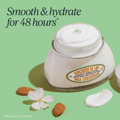 L'OCCITANE creamy texture close-up illustrating smooth spreadability benefit