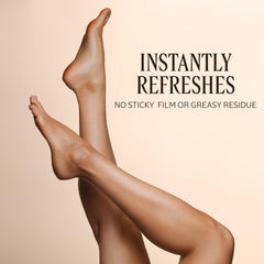 L'OCCITANE cream being massaged into heel to soften rough skin