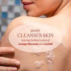 L'OCCITANE bottle in a hand illustrating the compact 2.5 fl. oz scale