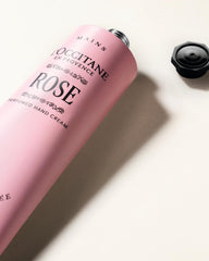L'Occitane being applied to hands illustrating nourishing hydration and softening effect