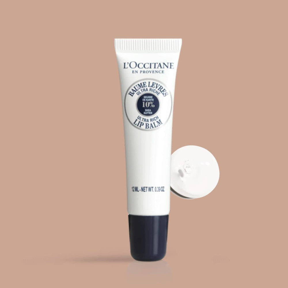 L'OCCITANE close-up of Shea Butter-rich texture highlighting creamy, nourishing formula