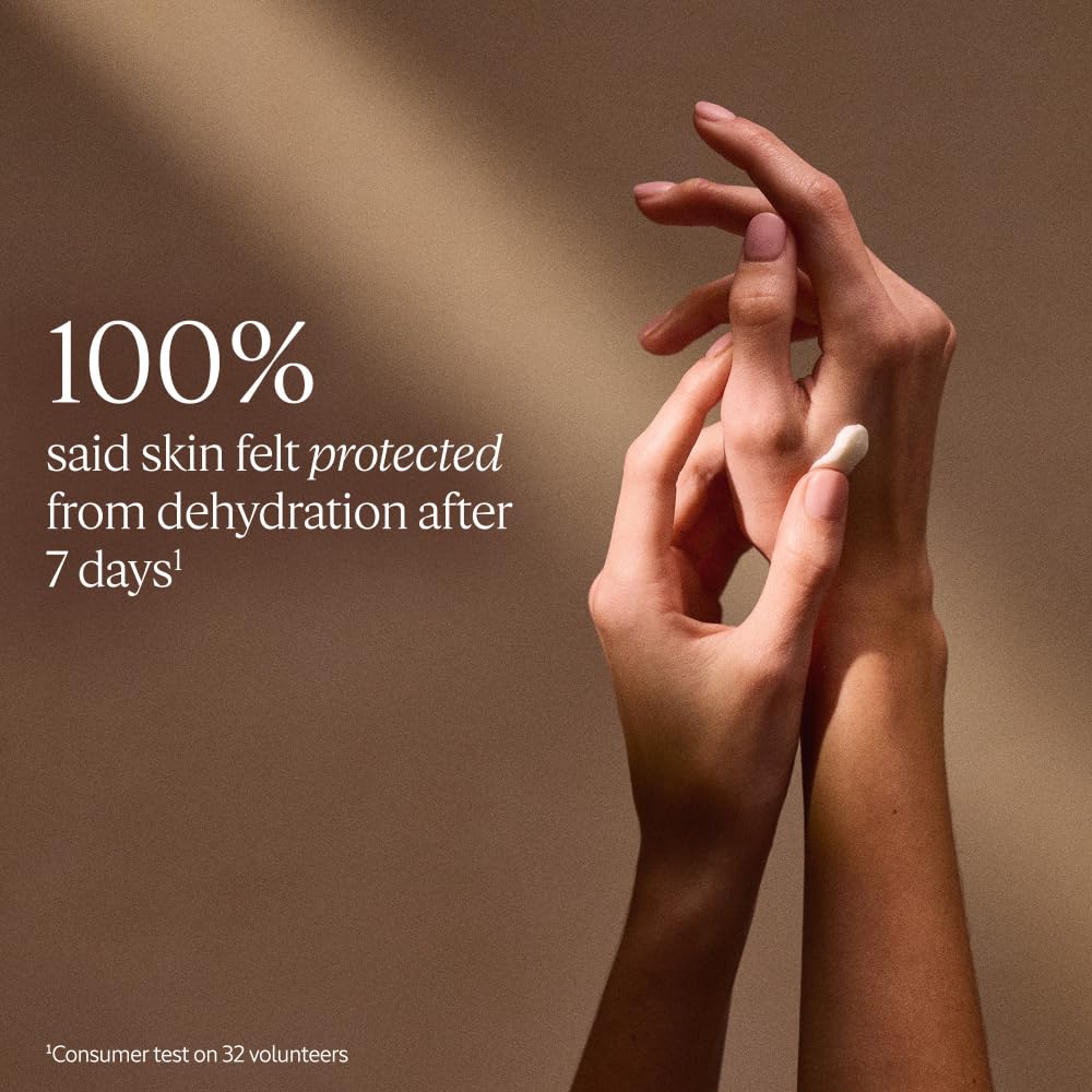 L'OCCITANE shea hand cream being applied demonstrating quick absorption and soft hands