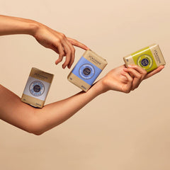 L'OCCITANE shea lavender bar in bathroom lifestyle creating calming routine