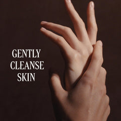 L'OCCITANE soap creating foam in hand for gentle cleansing