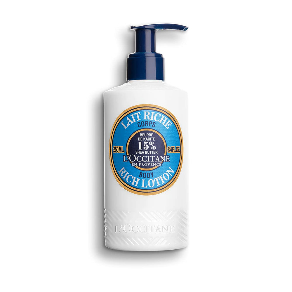 L'Occitane front packaging showing bottle and label for easy identification and trust