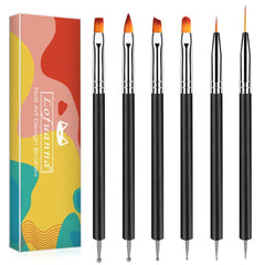 lofuanna full set on white background showing organized tools for precise nail art