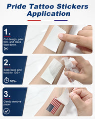 LOGNEW close-up of the red white blue stripe stick texture, clear multi-color application