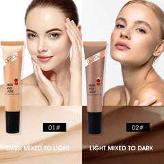 LOKFAR before and after foundation comparison showing natural deepening