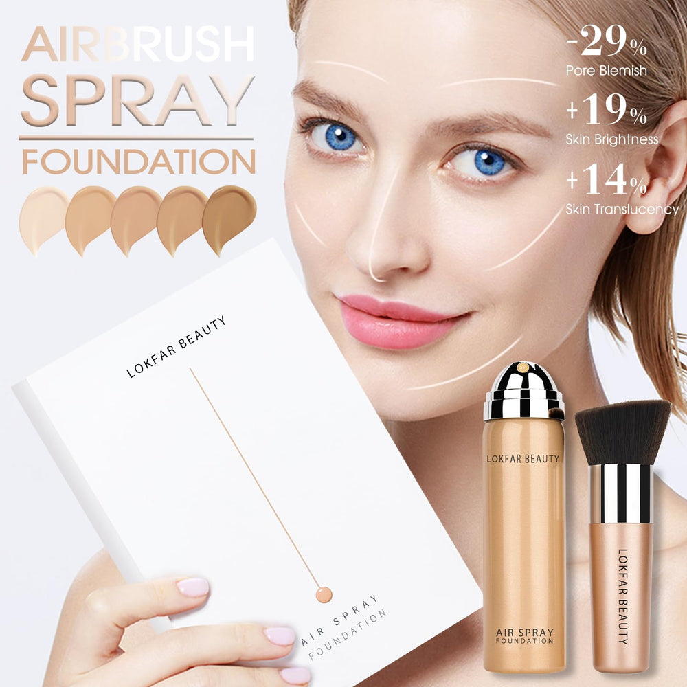 LOKFAR close-up nozzle releasing fine mist for even airbrushed coverage