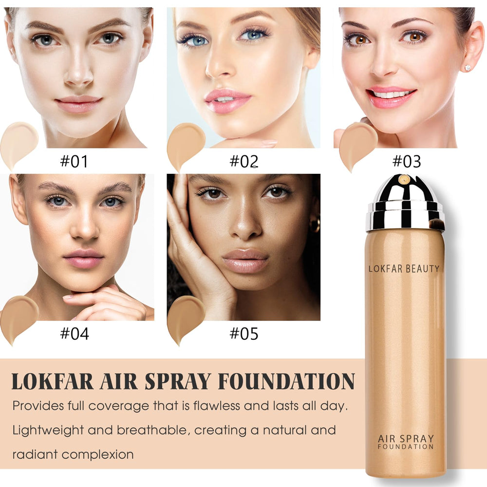 LOKFAR foundation texture on skin swatch, lightweight hydrating finish
