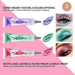LOKFAR primer on makeup table with brushes showing long-lasting wear benefit