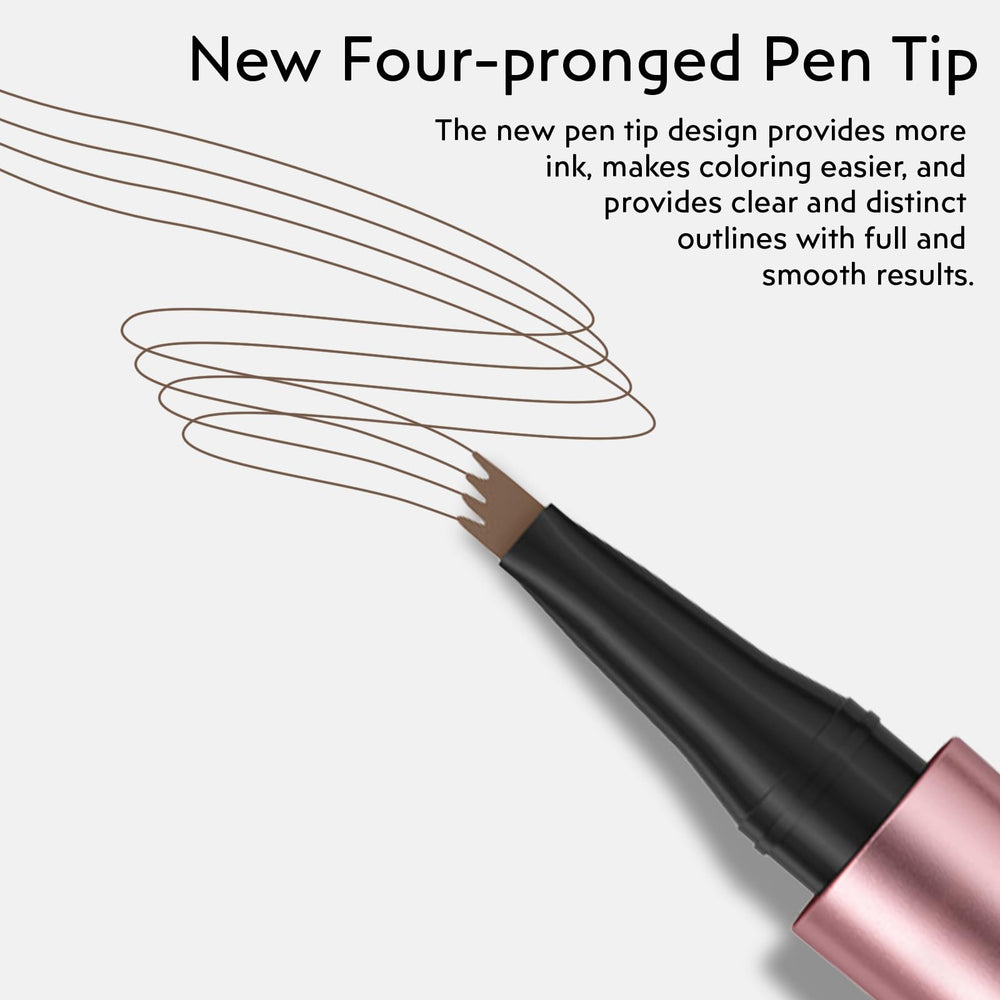 LOKFAR pencil stroke texture on skin illustrating natural three-dimensional brow effect