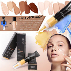 LOKFAR applying mixed foundation with sponge, seamless even coverage benefit