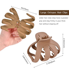 Lolalet in-use on thick curly hair holding a secure bun comfortably