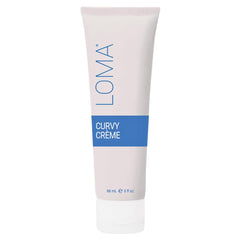 Loma Curvy Crème front packaging showing bottle and clear branding benefit defines curls