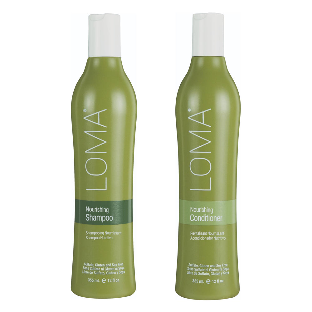 Loma duo front packaging showing both 12oz bottles and scent benefit