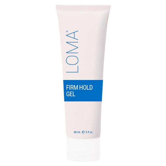 Loma firm hold gel front packaging showing compact 3 fl oz bottle and brand clarity