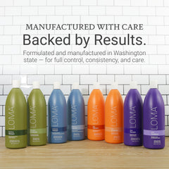 Loma product used on blonde hair showing cooler, brighter tones