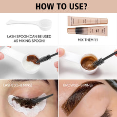 Lomansa application brush and gloves ready for precise home use