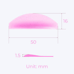 Lomansa slim profile side view showing low-profile comfort at lash line