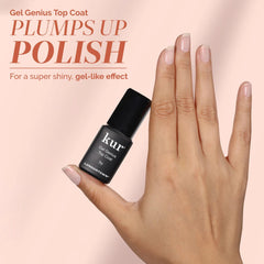 LONDONTOWN product in use on a nail demonstrating easy application and natural finish