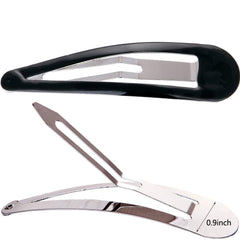 LONEEDY front view of 10 black snap clips showcasing pack and durable finish