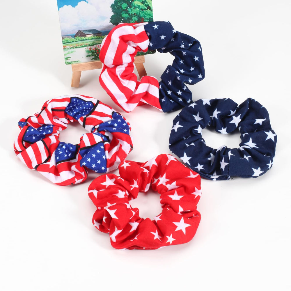Lonext stretched scrunchie demonstrating elastic strength and secure hold during activity