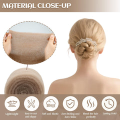 Longbitzen clips pins and comb laid out for organized, efficient styling