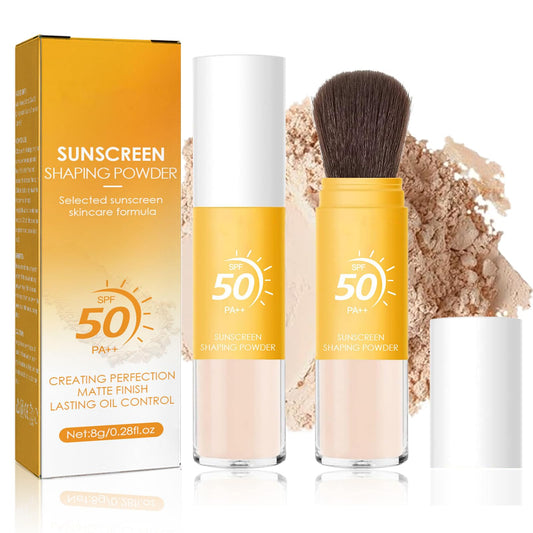 Loobexery front packaging showing powder and brush, convenient on‑the‑go