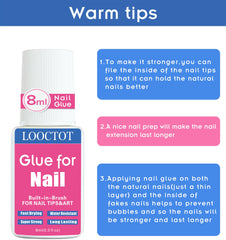 LOOCTOT finished manicure on hands highlighting long-lasting wear