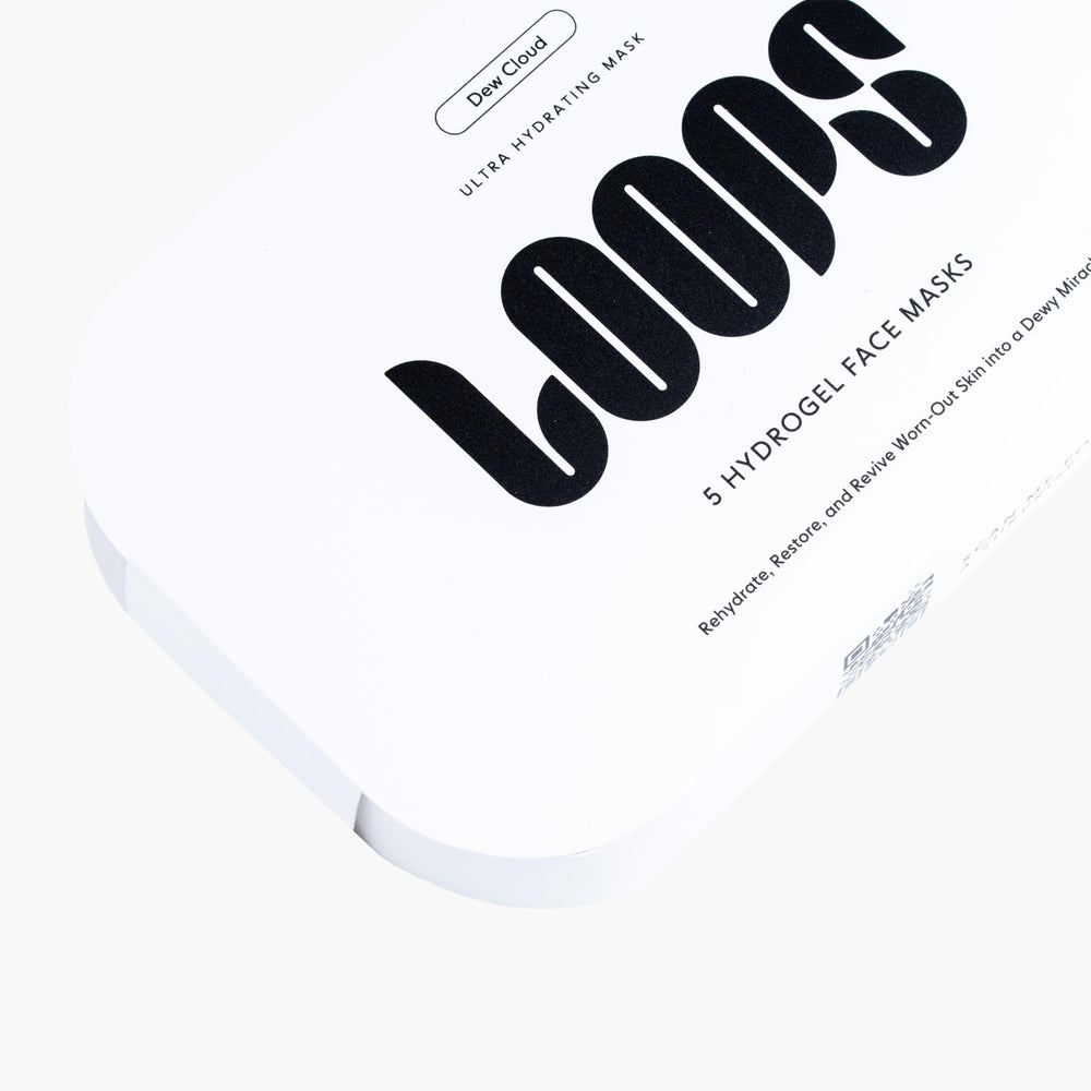 LOOPS Dew Cloud on bathroom shelf for easy skincare routine