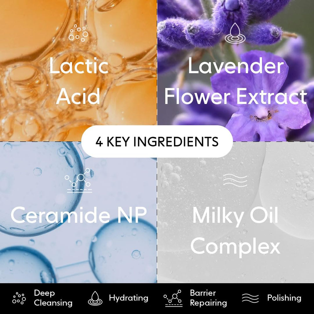 LOOPS milky oil droplet illustrating nourishing blend and skin barrier support