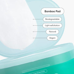 LOOPS using pad to remove makeup demonstrating quick, mess-free cleansing